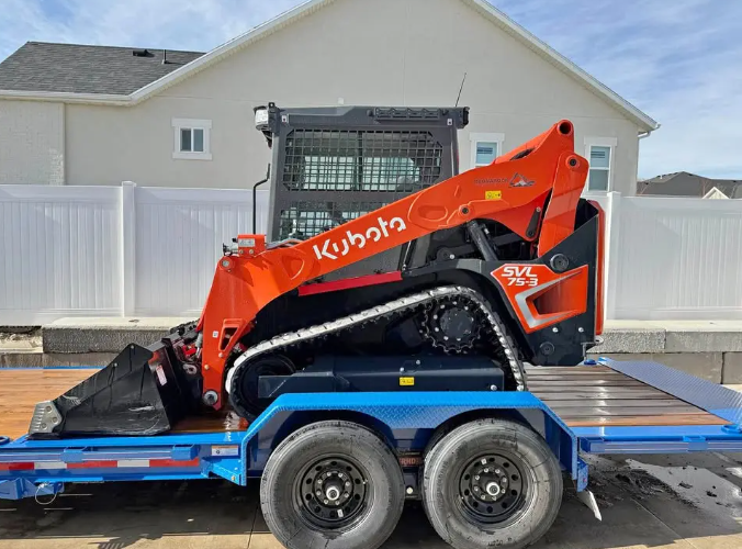 2025 Kubota SVL75-3 Track Loader and Tilt Deck Trailer